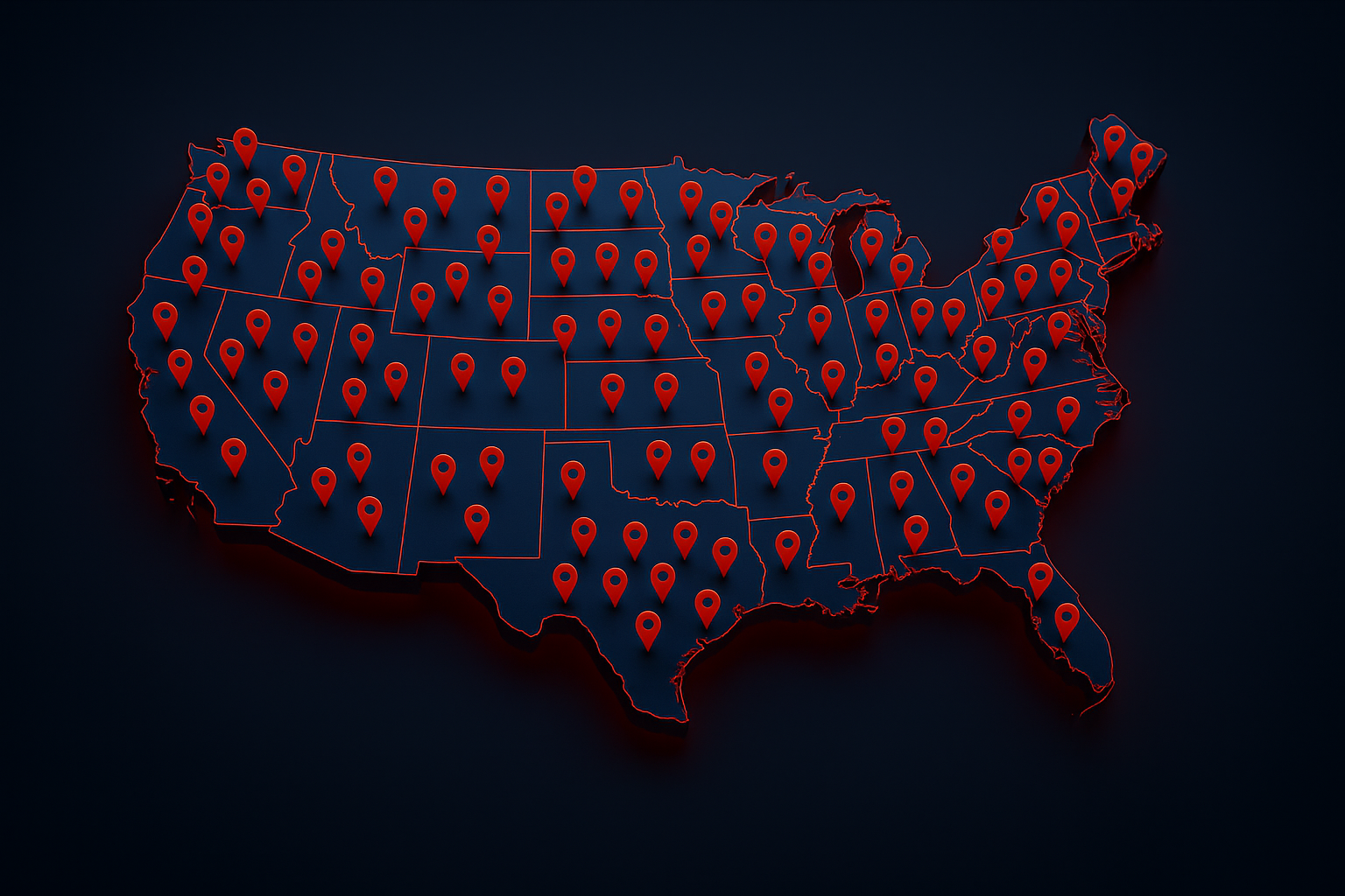 Freight Rescue USA — nationwide coverage map